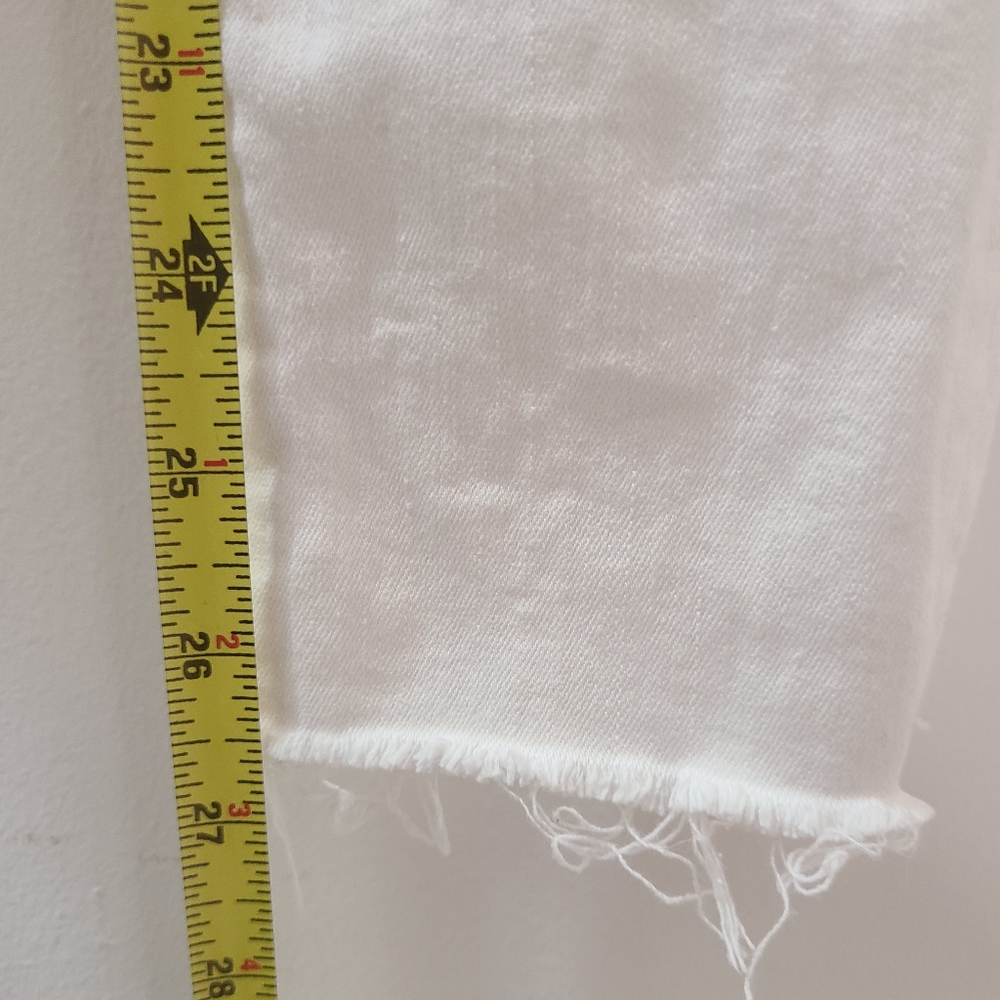 FRAME DENIM White Le High Skinny Distressed Jeans in Blanc Rip Sz 26 - Picture 14 of 14